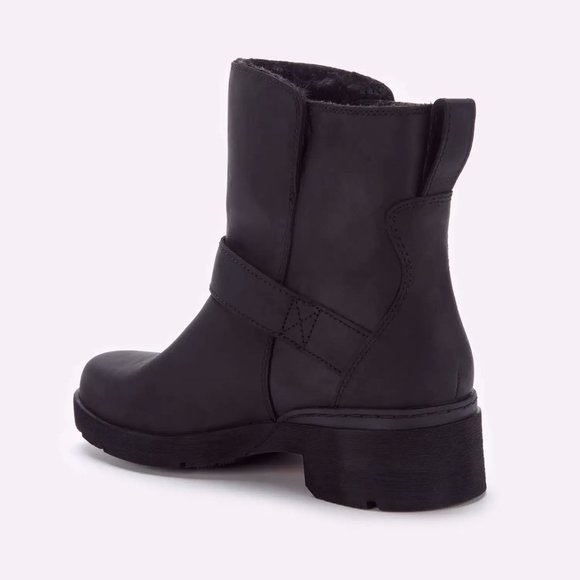 Women's Graceyn Waterproof Leather Biker Boots - Picture 3 of 4